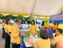 พิธีเจริญพระพุทธมนต์และทำบุญตักบาตรถวายพระราชกุศล เนื่องในโอกาสวันเฉลิมพระชนมพรรษา พระบาทสมเด็จพระเจ้าอยู่หัว 28 กรกฎาคม 2568